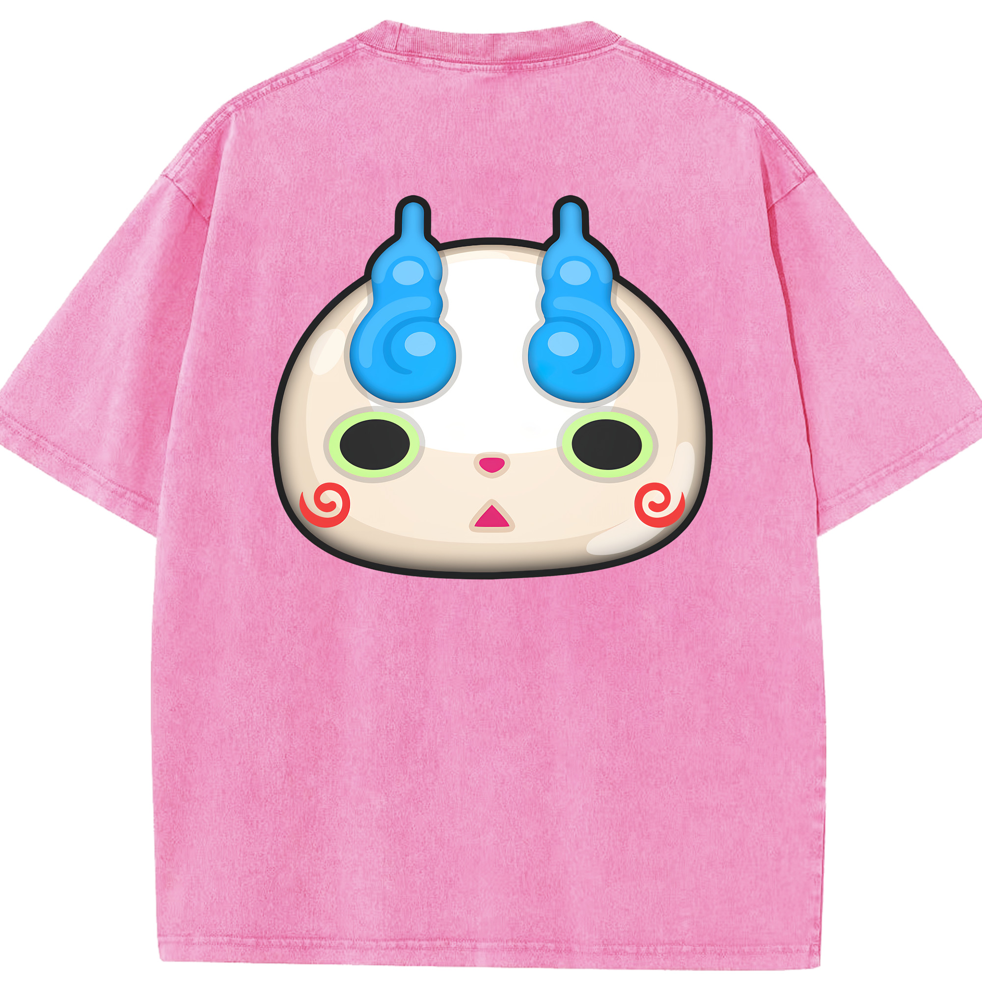 （画像用） 妖怪ウォッチ Yo-kai Watch 綿100% ヴィンテージ風 半袖Tシャツ（背面プリント）